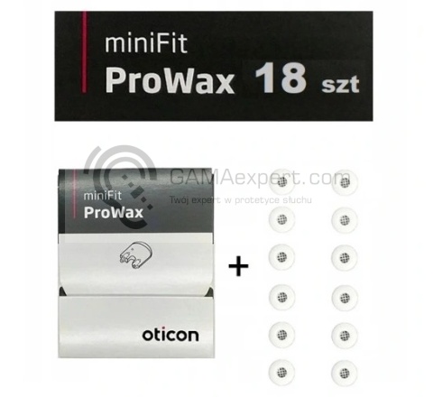 Filtry Oticon ProWax miniFit zestaw 12 szt.- krążek+ dodatkowe filterki luzem