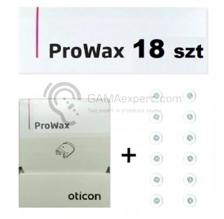 Filtry Oticon ProWax zestaw 18 szt.- krążek+ dodaktowe filterki luzem