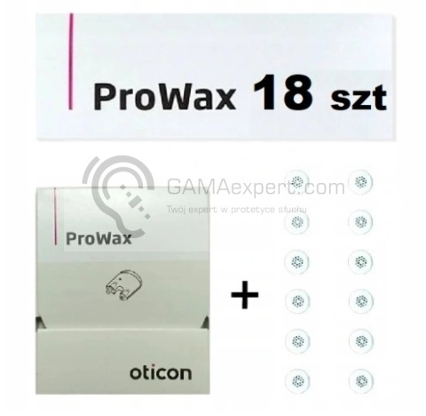 Filtry Oticon ProWax zestaw 18 szt.- krążek+ dodaktowe filterki luzem